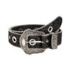 Moderne geschnitzte Dornschließe Gürtel für Damen Funkelnde Pailletten PU-Taillengürtel für Hosen Jeans Lässig Formelles Taillenaccessoire