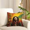 Singer BBob MMarley Cushion Cover Reversible Plush Pillow Cover Soft Fluffy Home Decor for Sofa Bedroom