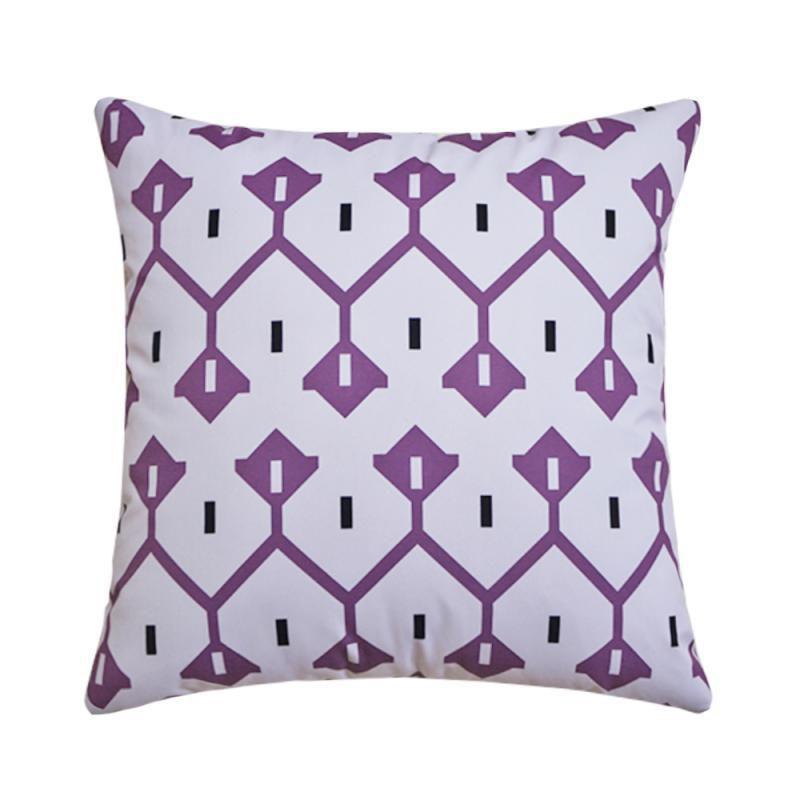 

18 20 16 24 Waterproof Cushion Cover Pillow Case Throw Outdoor Home Decor Purple B,40*40cm/16*16in