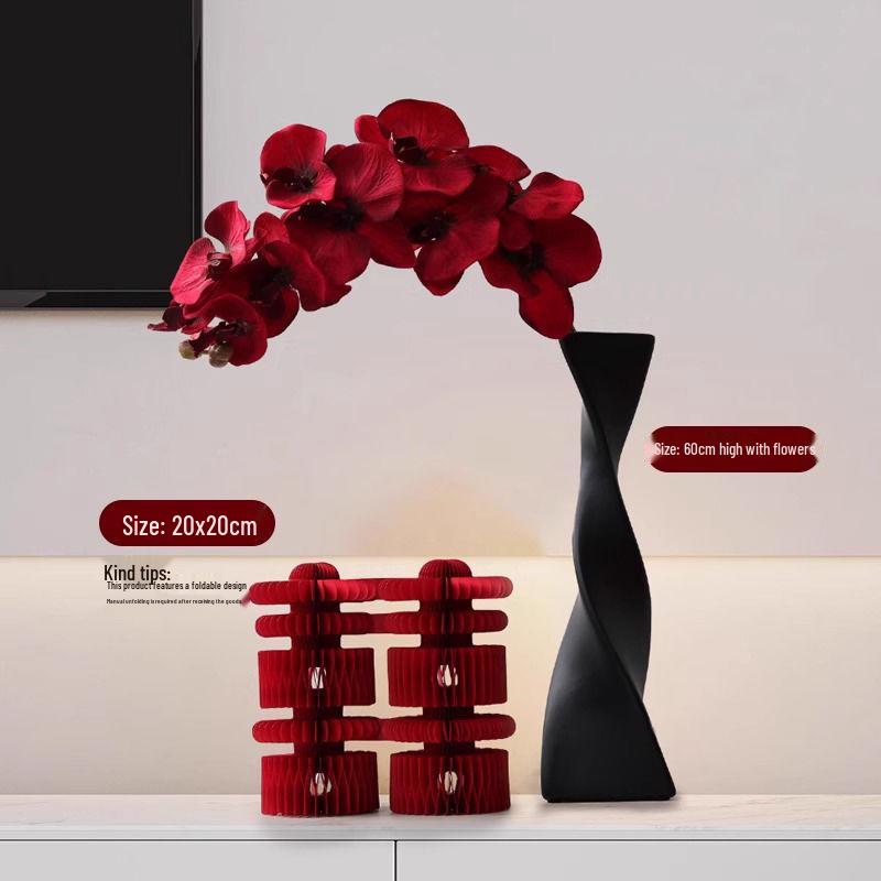 Festive Artificial Flower Vase Arrangement for Wedding Room Decor