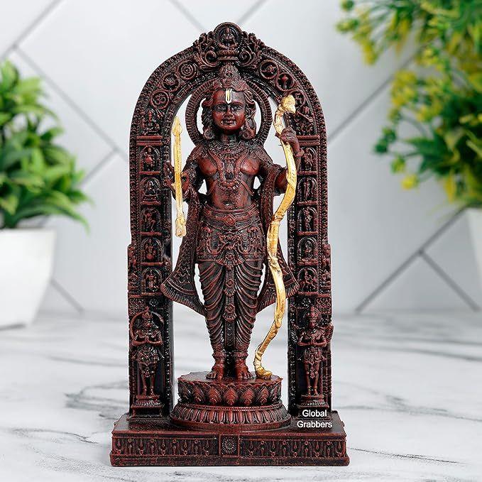 Ram Lalla Ayodhya Soška Idolu Dekorativní Předmět Murti pro Domácí Dekoraci Ozdoba Dárkové Předměty Příslušenství na Palubní Desku Auta