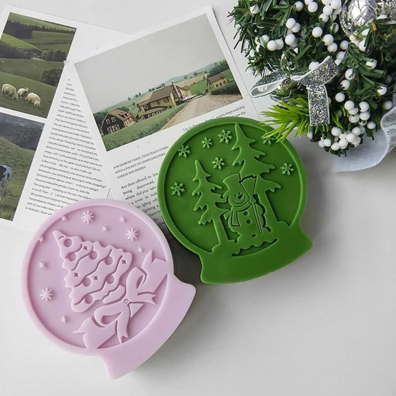 Silicone Christmas Theme Mold for Handmade Candle and Soaps Home Decoration Mould Easy Release Aromatherapy Mould