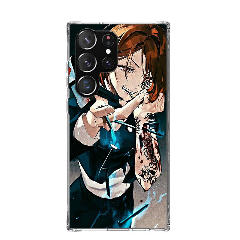 

Kaisen J-Jujutsu Kugisaki Nobara Phone Case For Samsung Galaxy S25 Edge S24 S23 S22 S21 FE S20 Ultra S10 Plus + Art Customized C Samsung S24 Plus