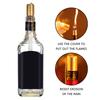 Wine Bottle Lamp Set Including Oil Lamp Wicks and Light Caps, for Outdoor Oil Lamp Garden Torches Christmas Decoration