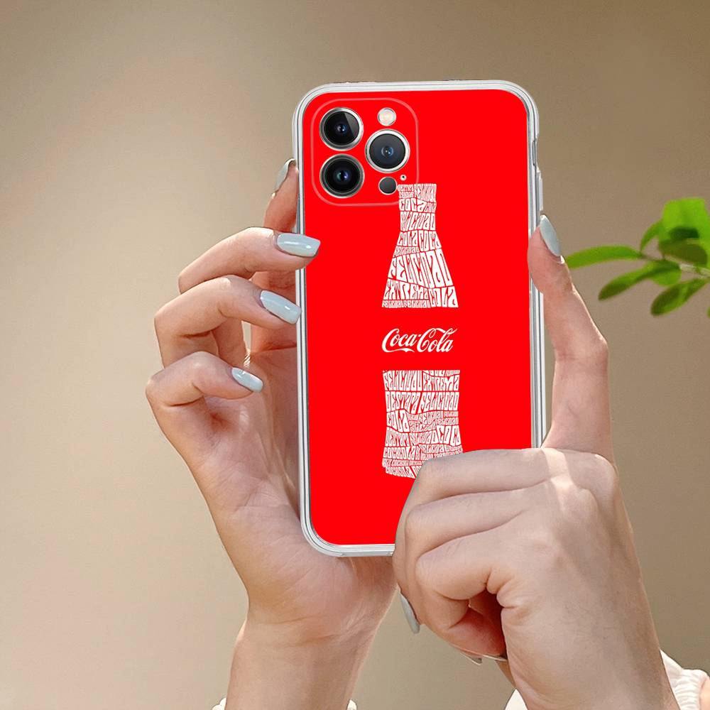 

Coca-cola Vintage Phone Case For IPhone 17 16 15 14 13 11 12 Pro Max 16 Plus Transparent iPhone 16 plus
