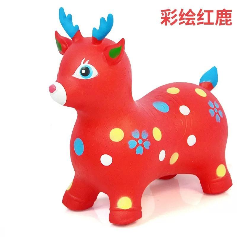 Jumping Horse Children'S Pony Inflatable Toys Riding Horse 1-Year-Old Jumping Baby Shakes Horse Trojan Horse