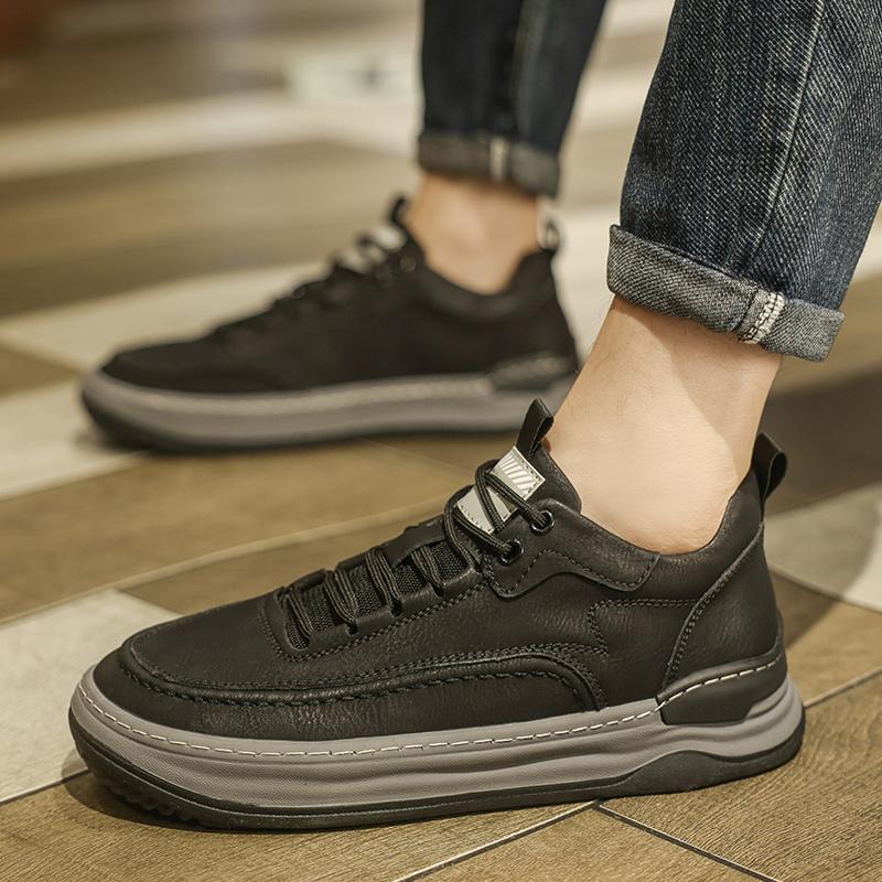 Tênis Masculino Couro Sapatos Casuais