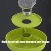 Multi Tiered Automatic Reptiles Water Dispenser Multifunctional Design Transparent Tanks Quiet Pump for Small Turtles