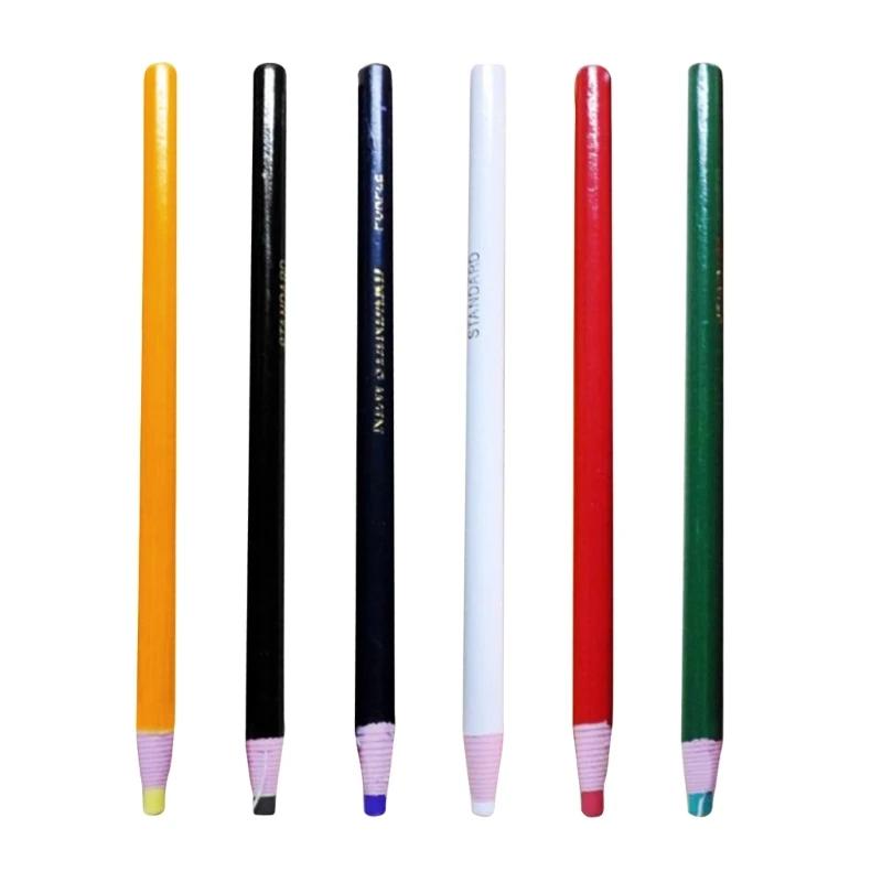 12Pcs Peel Off Drawstring Crayon, No Peeling Marking Crayon, Oil Pen, Dot Mark Pen, Marking Pen