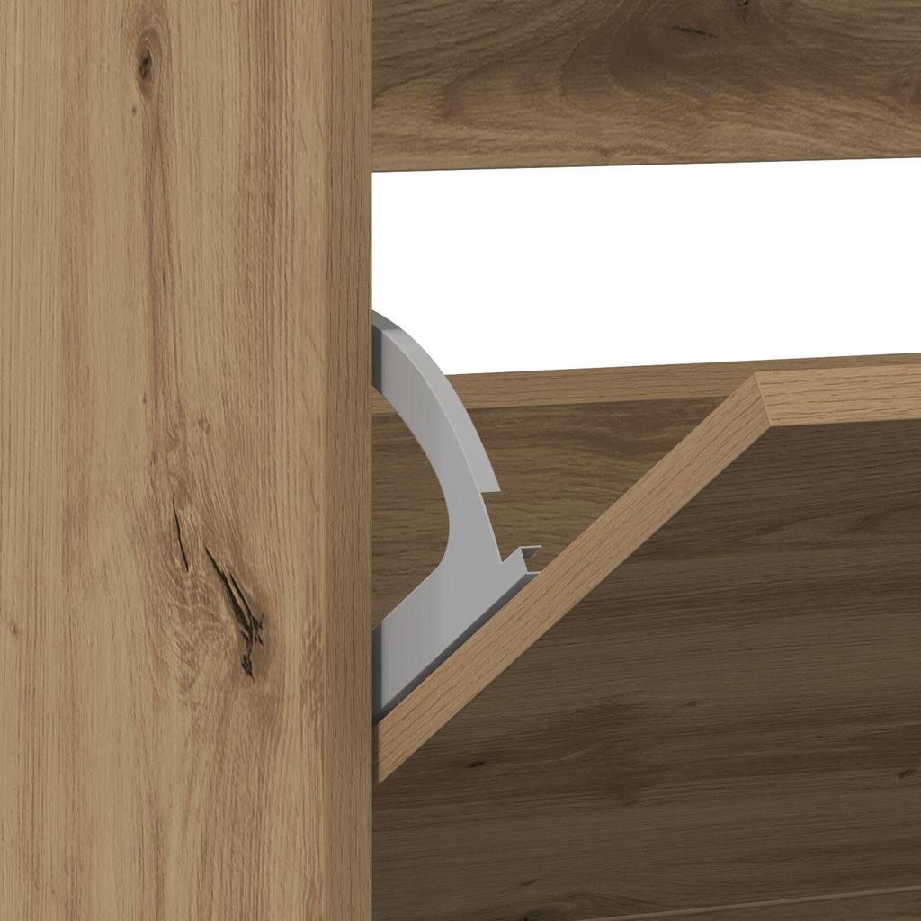 Minimalistischer Retro-Schuhschrank für den Flur, mehrschichtige Aufbewahrung, Badezimmer-Organizer, multifunktionaler Schrank, 80x21x87,5 cm