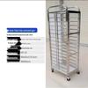 Lijia 15-Layer Transparent Enclosed Aluminum Baking Cart
