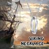 Vnox Norse Viking Necklace for Men Stainless Steel Mobius Pendant Trendy Male Jewelry Gift
