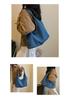 Modische Damen-Jeans-Einkaufstasche mit einer Schulter - Minimalistisch, Vielseitig für Studenten und Pendler