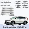 Corrosion Resistance Easy To Clean Durable and Wear-resistant Chrome Door Handle Cover Side Bowl Cover For Honda Crv 2012 - 2016