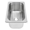 320 X 180 X 130mm RV Sink 304 Stainless Steel Versatile Square Kitchen Bathroom Wash Sink with 40mm Outlet for Caravan