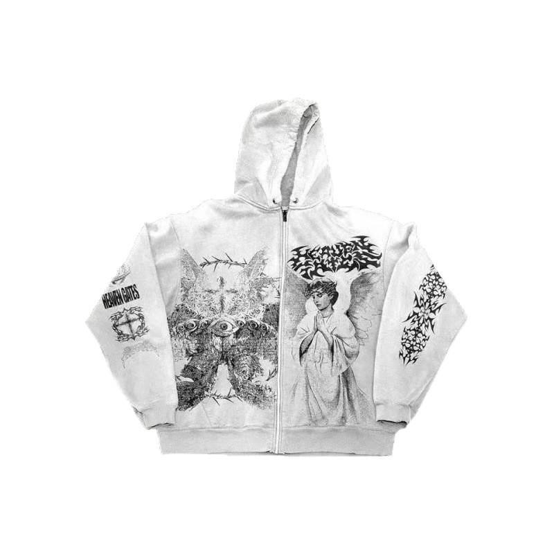 Y2K Hip Hop 3D Letter Print Hoodie Unisex Oversized Streetwear Sweatshirt Teens Adults