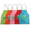 Clean Fun Cartoon Frog Printed Cooking Cute Painting Drink Waterproof Frog Design Children Apron