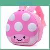 Toddler Childrens Backpack With Cartoon Mushroom Design And Soft Polyester Lining For School Use