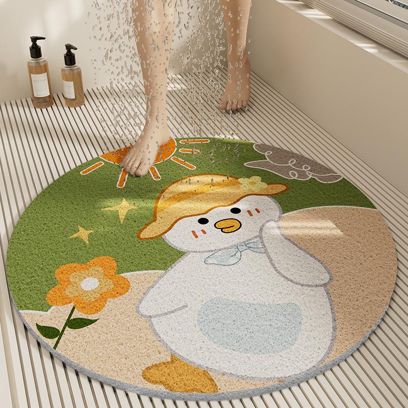 New Bathroom Non-Slip Floor Mat, Shower Room, Bathroom, Floor Anti-Drop Foot Mat, Toilet, Bathroom, Bathtub, Water Barrier Mat