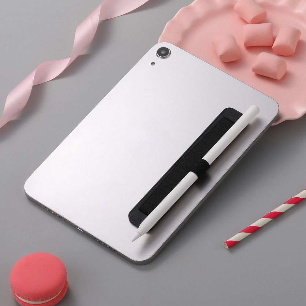 Anti-loss Tablet Hand-Strap PU Leather Pencil Holder Stylus Pen Sleeve  for Tablet Phone eReader