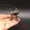 Solid Three Cranes Ornament Lid Micro Carving Little Crane Copper Bird Art Ceremony Tea Pet