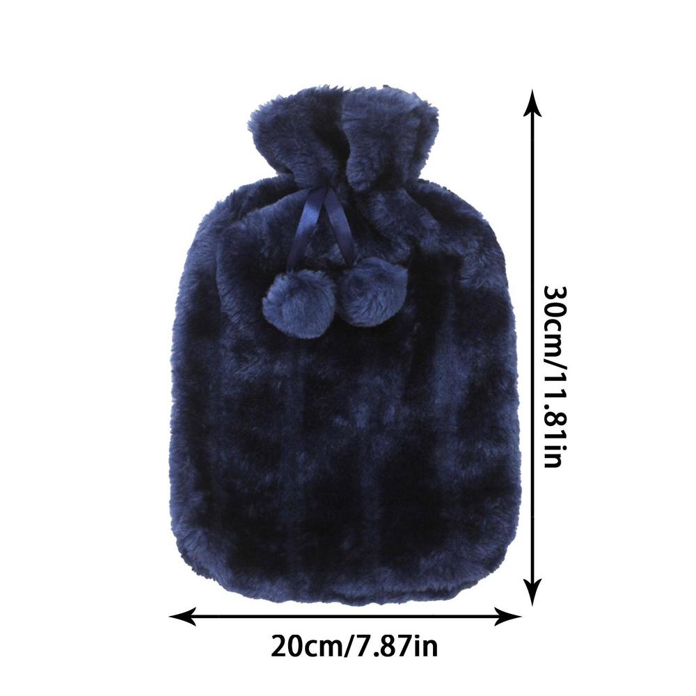 Warm Water Bag Cloth Cover Soft Simulation Plush Cute Hot Water Bottle Cover Helps Keep Hot Water Bag Insulated Fleece Cover