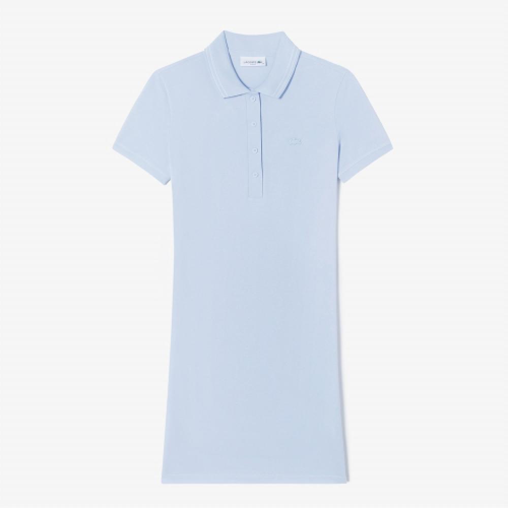 

LACOSTE Женское мини-платье-поло из пике [Светло-лавандовое]