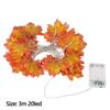 High Quality 3M String Lights Party Decor Outdoor Maple Leaves Lamp Halloween Garden Decor Lamp