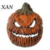 Creepy Pumpkin Mask for Cosplay Halloween Head Light Cover Mask, 3D Scary Face Lamp Costume Headpiece Shade Porch Garage, Wearable Accessory,