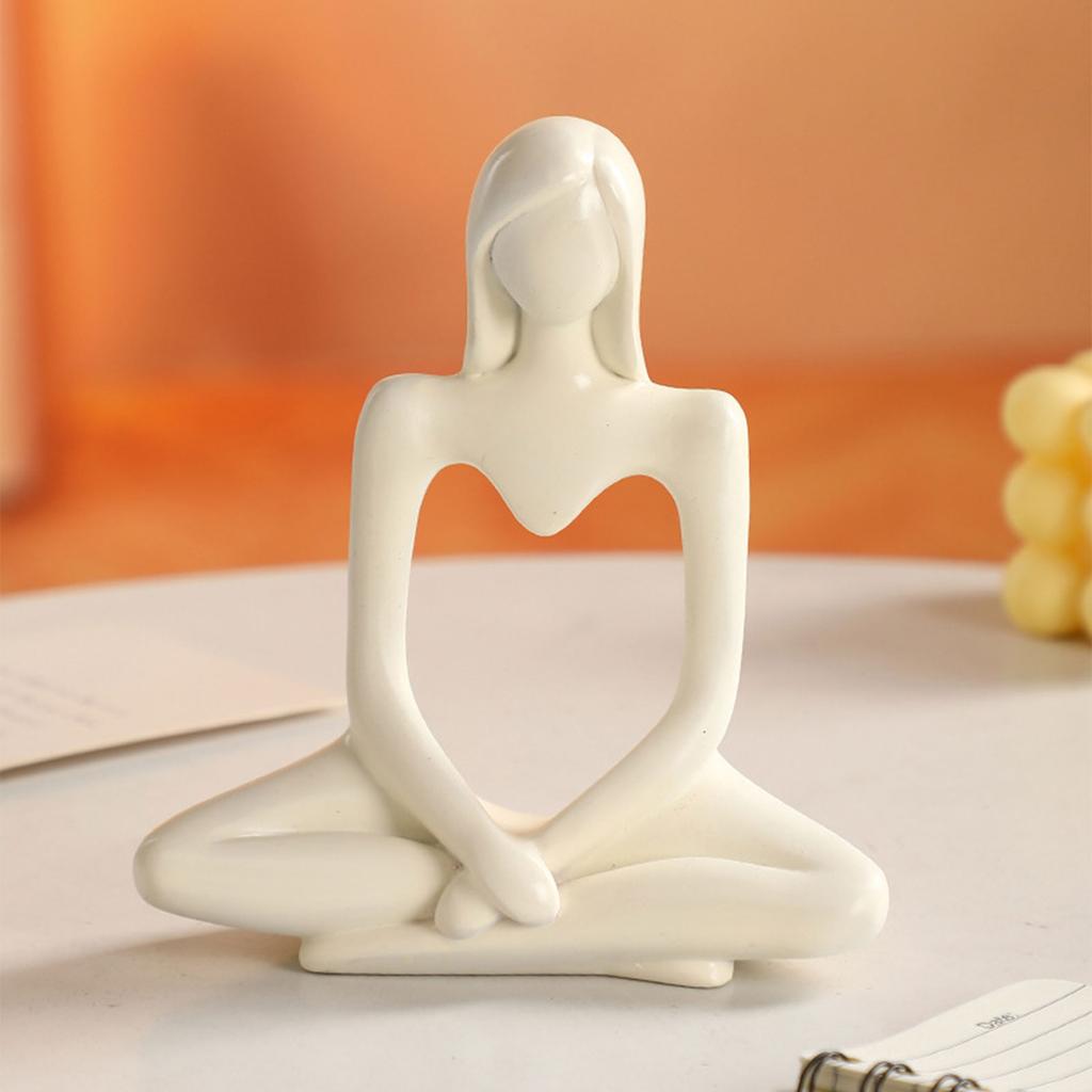 Contemporary Abstract Statue Decorative Resin Art Sculpture For Office Desk Bookshelfs And Modern Interior Designs Accent