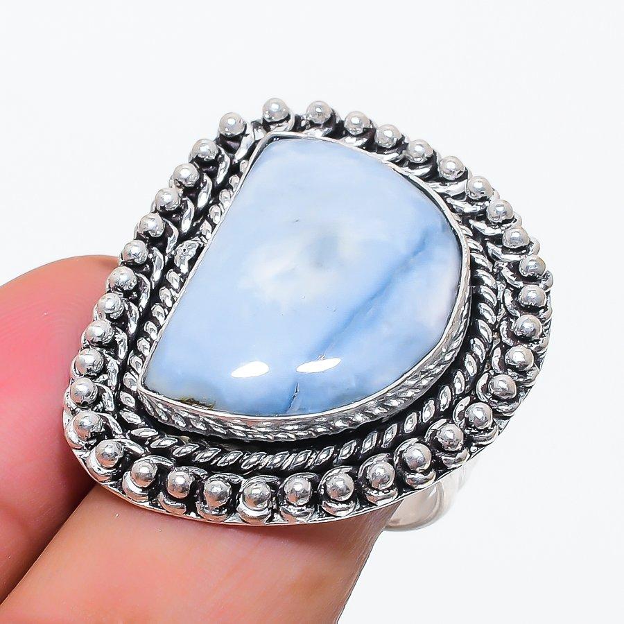 

Натуральный опал Овайхи Драгоценный камень Серебро 925 пробы Ювелирное кольцо Размер 8 E1h01