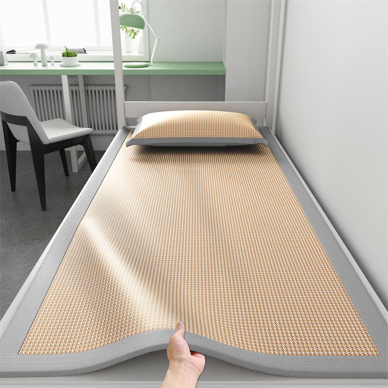 

Роскошный охлаждающий наматрасник из ткани Ice Slippy Fiber, летний мягкий комфортный дышащий прохладный коврик с длительным охлаждающим эффектом 90*200cm（Only sheets） бежевый