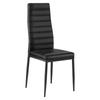 Modern Dining Room Accent Chairs Set of 6, Upholstered Leather Side Chair for Dining Tables, Space-Saving Kitchen Table Chair with Thick Cushions and
