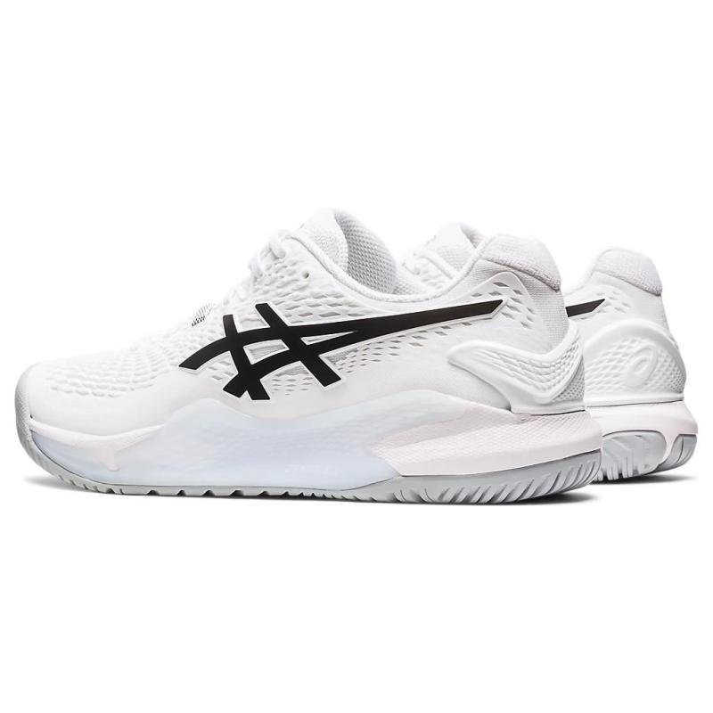Asics Gel Resolution 9 White Black Sneakers 1041A330-100