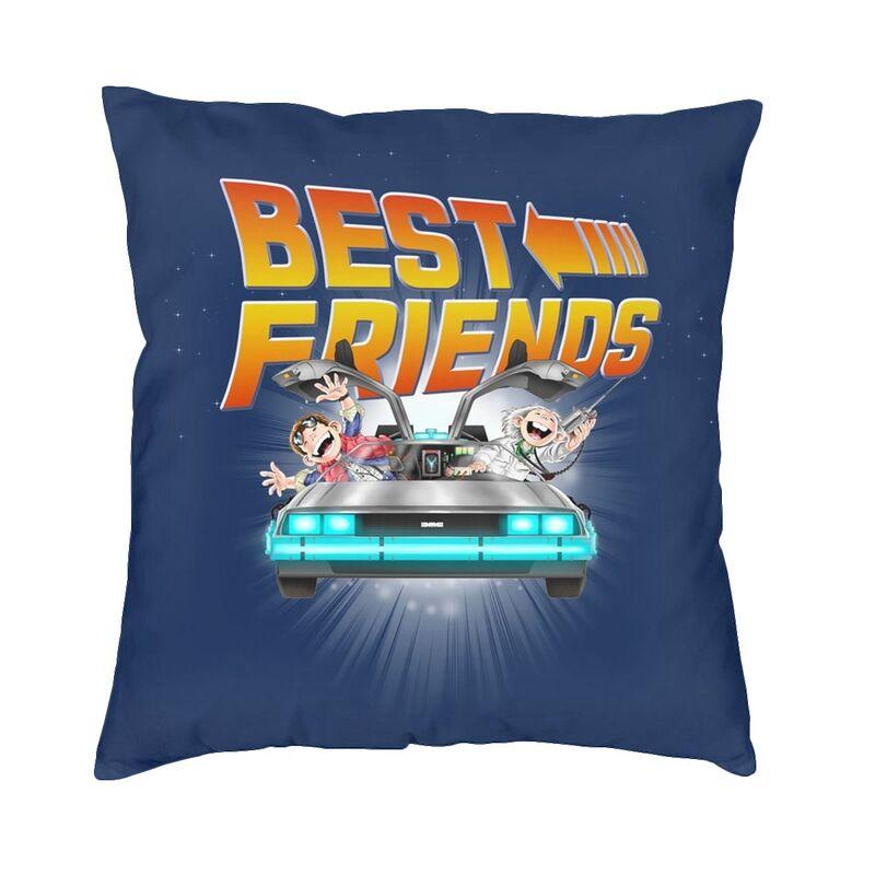 Back To The Future Cushion Covers Sofa Decoration 1980s Great Scott The Time Machine Square Throw Pillow Case 40x40