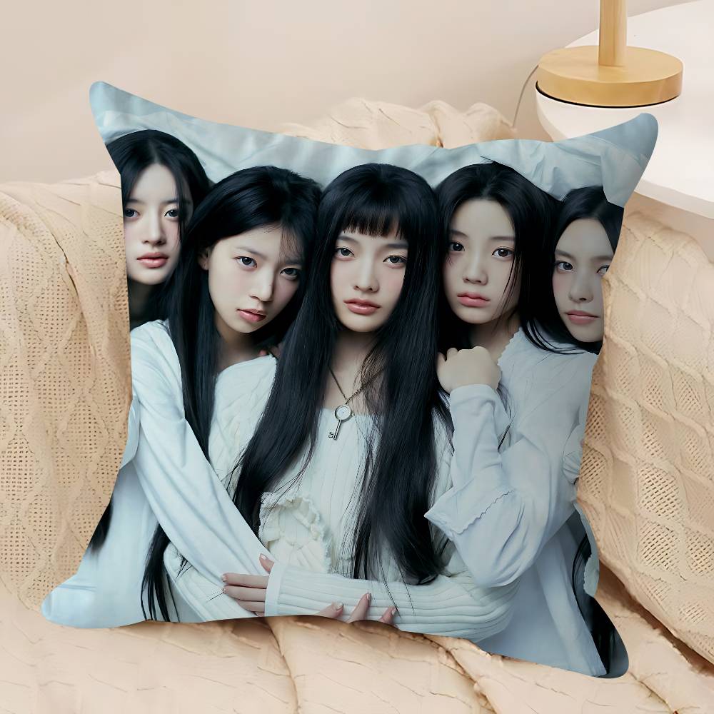 Kpop I-ILLIT Kuddfodral Dekorativ Kudde Soffa Heminredning Fodral Kuddfodral