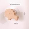 Creative Beech Wood Adhesive Hooks – Funny Animal Design Coat & Hat Hooks for Behind-the-Door Use