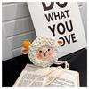 Wool Yarn Cute Sheep Shaped Coin Purse With Snap Closure For Casual Daily Use