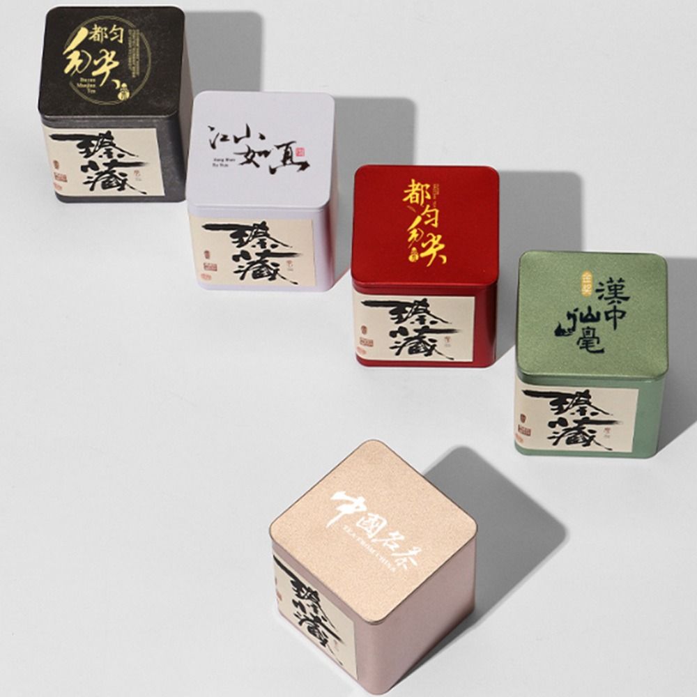 Plechová čajová dóza Velkokapacitní Uzavřená Nádoba na čaj Vysoce kvalitní Plechovka na čaj pro Domov a Cestování