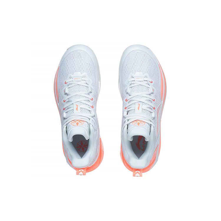 LiNing Blade 3 Original Blade Shock Absorption Anti-Slip Wear-Resistant Mid-Top Basketball Shoes Men Basketball Shoes White ABAS089-6