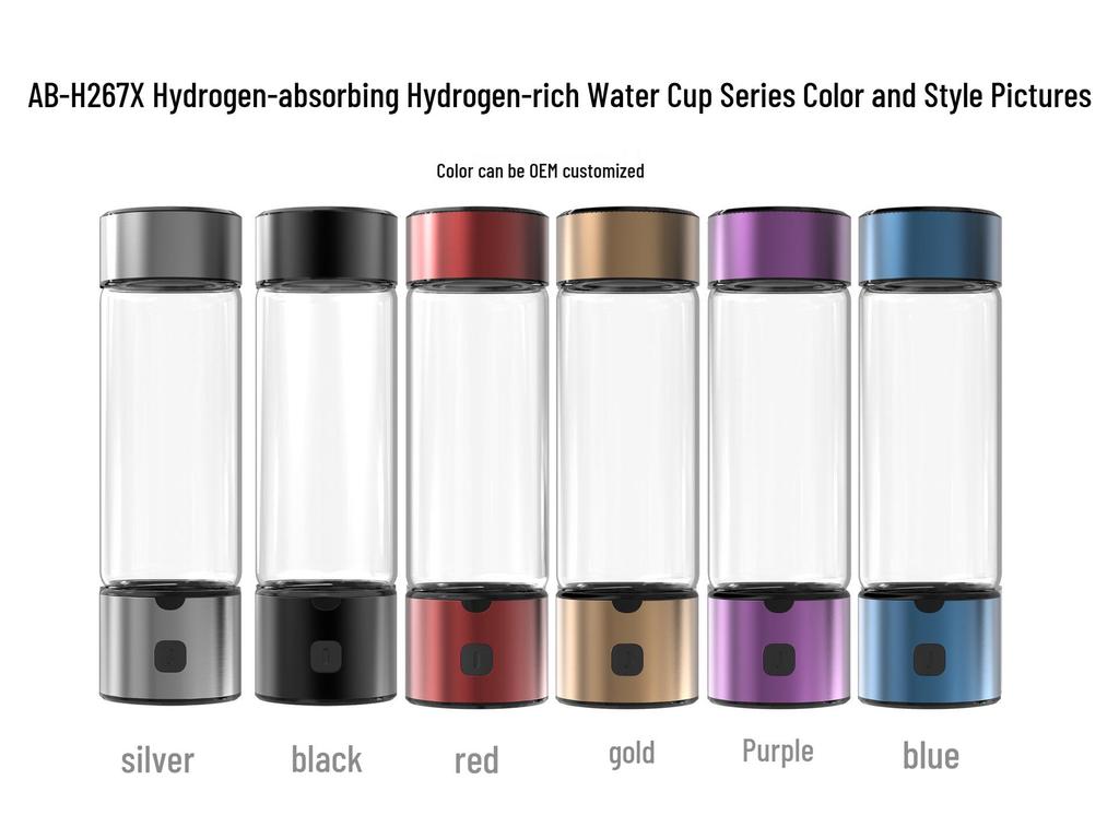 Fifth-Gen Hydrogen-Rich Water Cup: Two-in-One Electrolytic Hydrogen Generator and Hot-Selling Bottle.