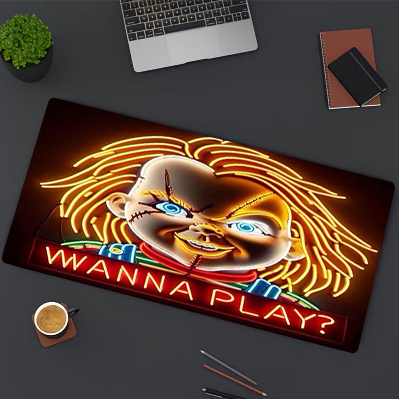 Chucky Print Mouse Pad, for Keyboard Pad Laptop PC Mat for Office Home Use, Desk Decor, Perfect Birthday Gift for Gamers