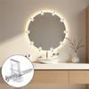 Fresh 32Pack Mirror Holder Clips,Clear Plastic Mirror Clip,Frameless Mirror Mounting Hardware,Mirror Holders For Wall Mounting