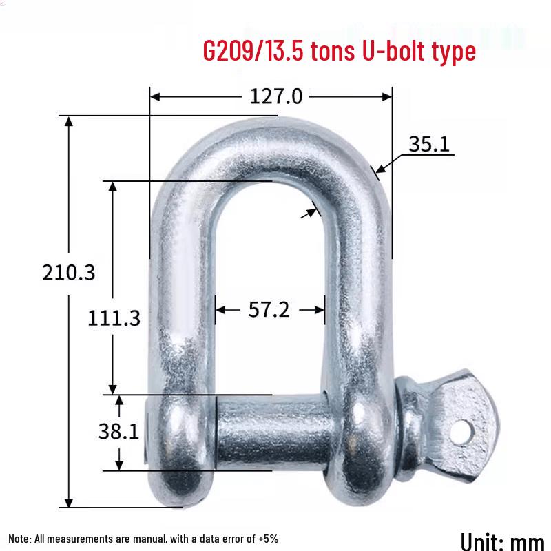 13.5 Ton U-Bolt Lifting Shackle