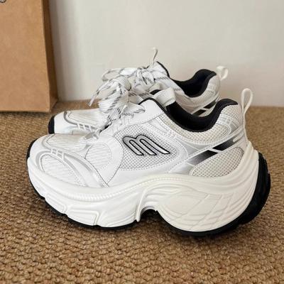 Zhao Ruth's Same Dad Shoes Girl 2025 New Spring and Autumn Fried Street Thick-soled Versatile Super Fire Retro Casual Sports Shoes
