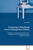 Libro Evaluating a Web-Based Course Management System