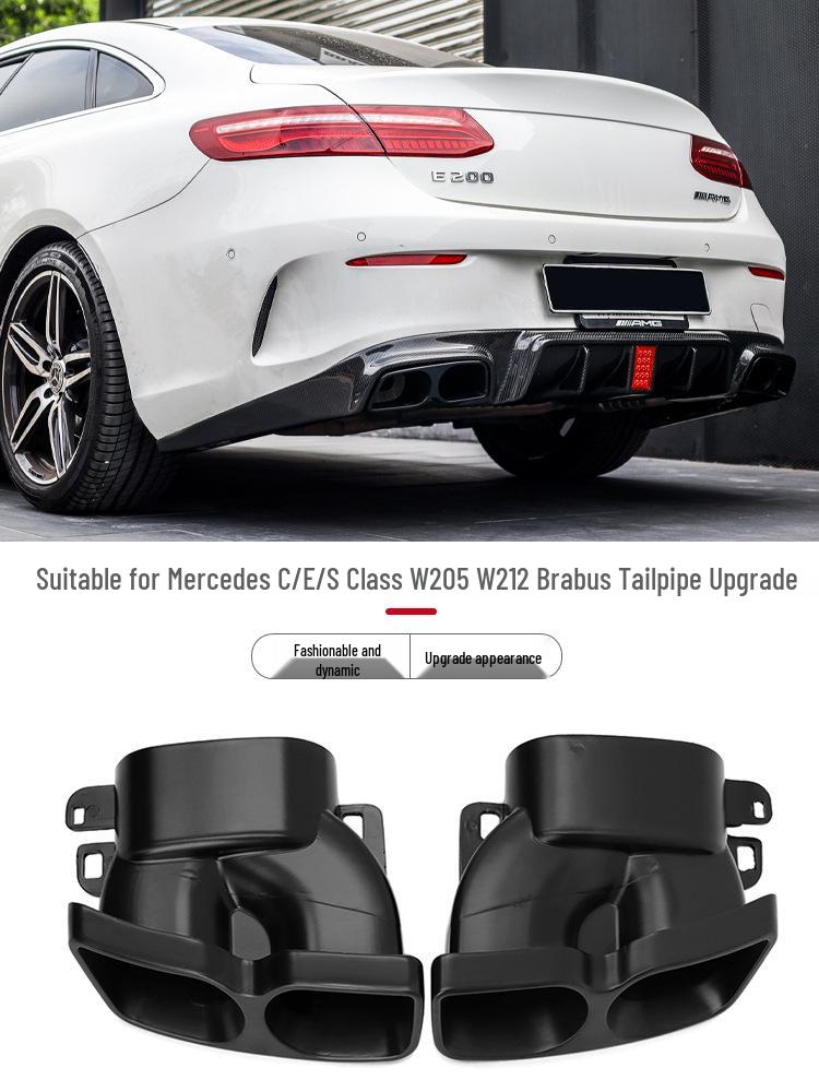 Compatible Mercedes-Benz Brabus Tailpipe for C-Class W205, E-Class W212/W213, S-Class W222 Exhaust Modification