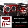 Para Ford Mustang GT 2015-2021 Accesorios Fibra de Carbono Interior Panel del Tablero del Coche Cubierta Adhesivo Decorativo Marco de Decoración