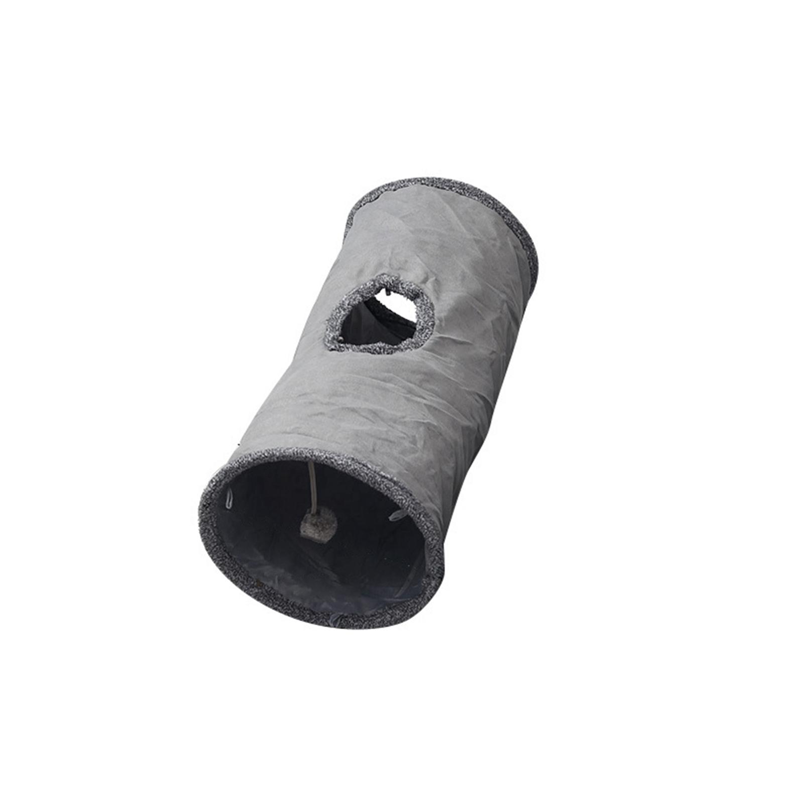 

Suede Cat Tunnel Toy Foldable Peekaboo Tunnel with Self-entertaining Ball Built-in Steel Wire Soft and Delicate Best Sellers