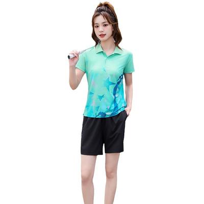 Summer Men's and Women's Casual Sports Set, Quick Drying Short Sleeved Casual Sports Two-piece Set